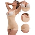 thumbnail image 3 of DARING DIVA Women's Seamless Shapewear with Open Bust and Tummy Control M Beige, 3 of 6