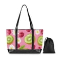 thumbnail image 7 of FORMRS Canvas Laptop Tote Bag for Women with 15.6" Computer Compartments Shoulder Handbag, Floral Raspberries, 7 of 7