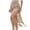 Z-Khaki365, variant on JIAYUE Womens Swimwear Cover-Ups Solid Color Mid-Calf Summer Side Slit Lace Up Beach Mesh Lightweight Cozy Tassel Hollow Out Beach Swimsuit Cover Up Skirt