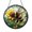 Acrylic 3.5 Inch, variant on Beautiful Fuzzy Bee And Yellow Daisy Suncatcher Window Hanging Glass