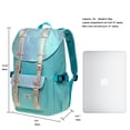 thumbnail image 2 of KAUKKO Laptop Outdoor Backpack, Traveling Rucksack Fits 15.6 Inch Laptop(5-14-Fairy bluegreen), 2 of 5
