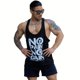 thumbnail image 1 of Camiseta Tight Muscle Nopain Nogain para gimnasio y deportes, color negro, 1 of 1