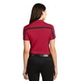 thumbnail image 2 of L547 Port Authority Women's Knit Shirt Silk Touch Performance Colorblock Stripe Polo, 2 of 2