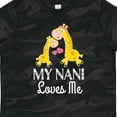 thumbnail image 4 of Inktastic My Nani Loves Me Giraffe Boys or Girls Toddler T-Shirt, 4 of 5