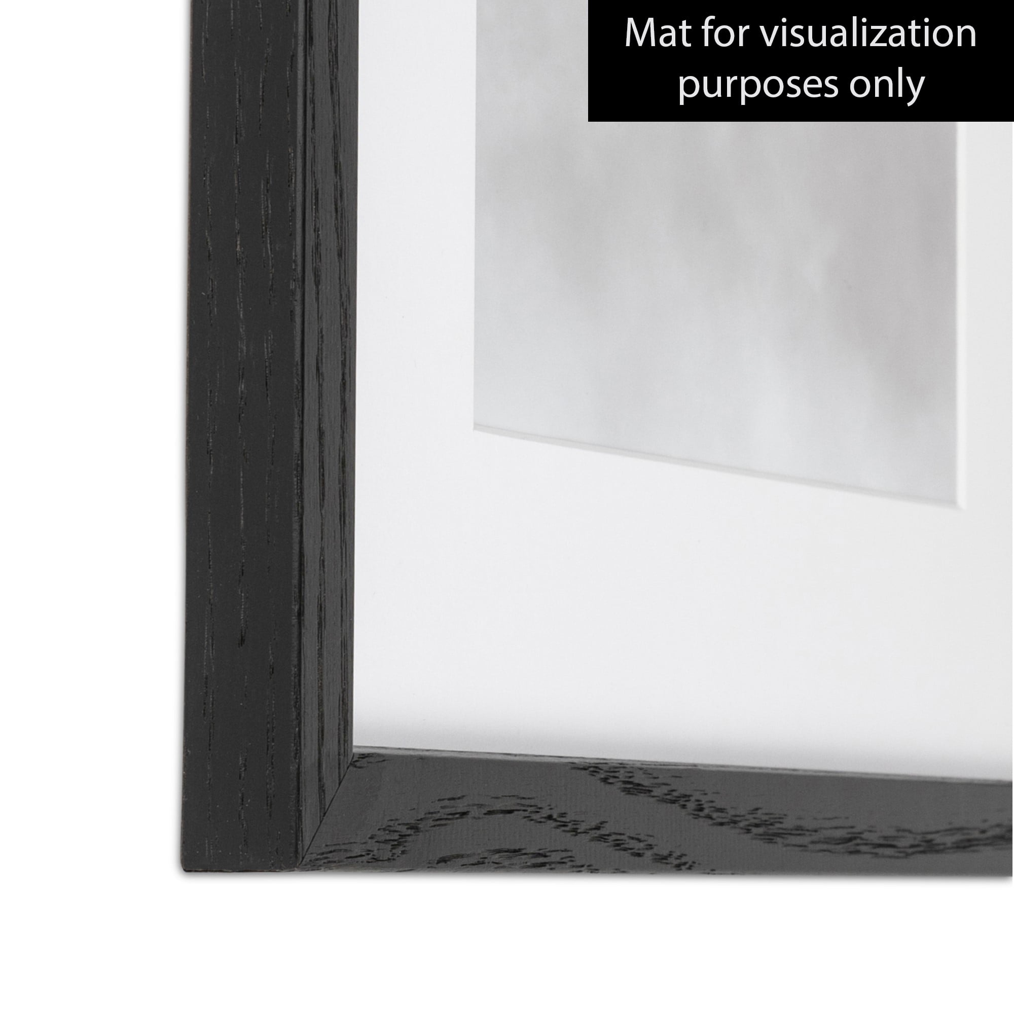 ArtToFrames 18x24 Inch Black Picture Frame, This Black Wood Poster Frame is Great for Your Art or Photos, Comes with 060 Plexi Glass (4308)