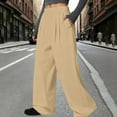 thumbnail image 4 of purcolt Womens Wide Leg Dress Pants Pull On Stretchy Work Pants High Waisted Business Casual Palazzo Pants Trousers with Pockets, 4 of 7