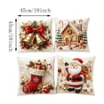 thumbnail image 2 of Christmas Indoor Decorations 2026 4 Pack Christmas Decorative Throw Pillow Covers Stereo Visual Holiday Cushion Slipcovers Pillow Cases With Hidden Zipper For Sofa Couch, 2 of 7