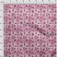 thumbnail image 3 of oneOone Cotton Silk Pink Fabric Flower Watercolor Sewing Fabric By The Yard Printed Diy Clothing Sewing Supplies 42 Inches Wide, 3 of 4