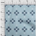 thumbnail image 2 of oneOone Velvet Dusty Blue Fabric Geometric Fair Isle Pattern Sewing Material Print Fabric By The Yard 58 Inch Wide, 2 of 4