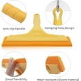 thumbnail image 4 of Shower Squeegee for Glass Doors, Bathroom Squeegee for Shower, Window Squeegee, Home Bathroom Silicone Cleaner Tool, Suitable for Bathroom, Kitchen, Tile, Mirror, Car Glass, by LTLUTU, 8in Yellow, 4 of 8