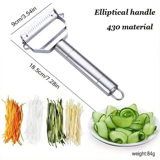Stainless Steel Grater For Potato Cucumber Carrot, Vegetable Fruit Peeler, Outdoor Home Kitchen Accessories Gadgets
