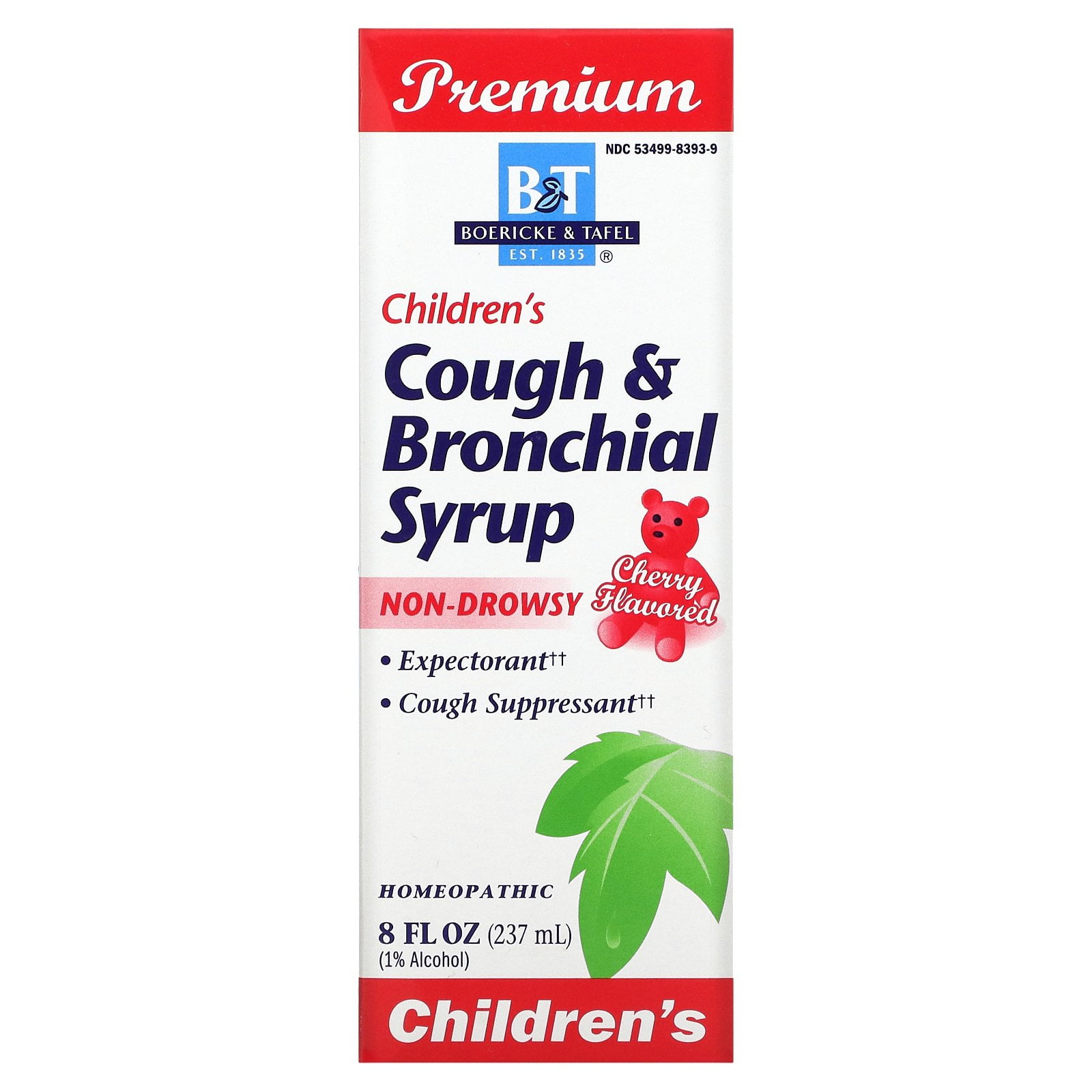 Boericke & Tafel - Cough & Bronchial Syrup for Children Cherry Flavor - 8 fl. oz