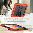 thumbnail image 6 of SaniMore for iPad 10th Generation 10.9" 2022 Case, 3 Layers Multi-Functional Cover Support Multi-Angle Kickstand & Adjustable Shoulder Strap Shockproof Protective Shell, Red, 6 of 7