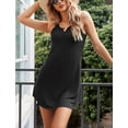 thumbnail image 2 of Ekouaer 2 Pack Nightgowns for Women Sleeveless Sleep Dress Tank Sleepshirt Chemise V Neck Sleepwear, 2 of 6