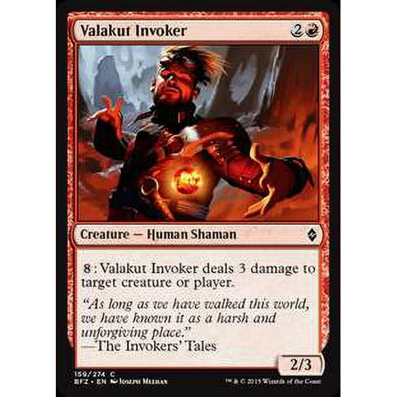 MtG Battle for Zendikar Common Valakut Invoker (Foil) #159