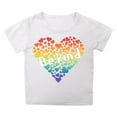 thumbnail image 1 of MEZZALL T-Shirt à Col Rond Imprimé Lettres pour Enfants Unisexe, Blanc, 4-5 Ans, 1 of 4