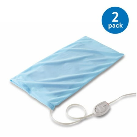 - (2 Pack) Sunbeam King-Size Moist/Dry Heating Pad with UltraHeat Technology and 3 Heat Settings (732-500)