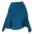 thumbnail image 4 of MSemis Women Latin Dance Skirt Classic Swing Samba Dancing Skirt, 4 of 5