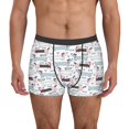 thumbnail image 1 of Balery Dachshund Dog Puppy Calzoncillos bóxer para hombre, ropa interior de algodón suave y transpirable con cinturilla de nailon-X-Large, 1 of 5