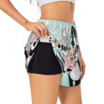 thumbnail image 5 of Rocae Cute Panda for Women's Athletic Shorts Quick Dry Workout Hiking Shorts With Pockets for Running, Yoga, Gym, Sports XX-Large, 5 of 9