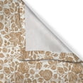 thumbnail image 3 of Ambesonne Brown and White Kitchen Curtains, Garden Roses, 55"x39", Pale Brown and White, 3 of 3