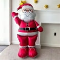 thumbnail image 6 of YIKA Christmas Large Standing Santa Claus Christmas Style Festival Party Decoration Christmas Decorations Christmas Decorations Indoor red, 6 of 6
