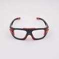 thumbnail image 2 of Hot Sales Sports Practical Basketball Glasses Explosion-Proof Football Goggles Protective Frame With Interchangeable Mirror Legs Black+Red, 2 of 5