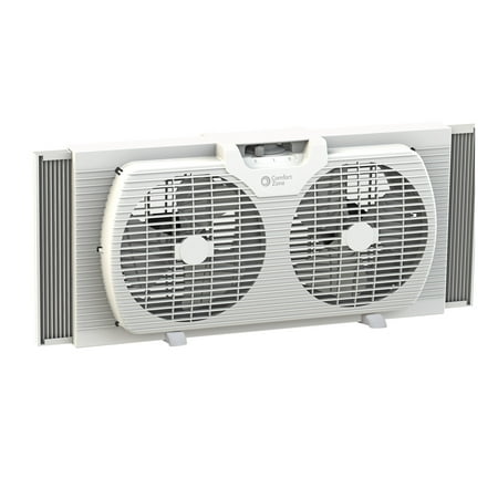 Comfort Zone 3-Speed Dual Blade Window Fan  White