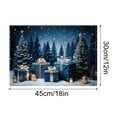 thumbnail image 3 of WEGFTDUOP Christmas Placemat Table Mat Christmas Home Living Room Decoration Placemat, 3 of 6