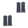 thumbnail image 2 of Guantes para la artritis Qarigey soporte para la muñeca medio dedo gris, 2 of 6
