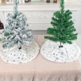 thumbnail image 2 of New Christmas Decoration Mini Christmas Tree Mini Small Gold Silver Sequins White Tree Skirt Decoration Desktop Mini Christmas Tree 15X15 Inch Desktop Ornament Home Decor, 2 of 6