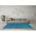 thumbnail image 3 of Ahgly Company Indoor Rectangle Abstract Light Blue Modern Area Rugs, 7' x 9', 3 of 4
