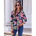 thumbnail image 6 of Zeagoo Button Down Shirts for Women Business Casual Printed Dressy Tops Long Sleeve Work Blouses Spring Shirts, 6 of 6