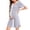 Short Grey, variant on Women's Maternity Nursing Nightgown Button Down V-Neck Breastfeeding Nightshirt Long/Short Sleeve Pregnancy Sleep Dress Ladies Labour Delivery Gown with Pocket
