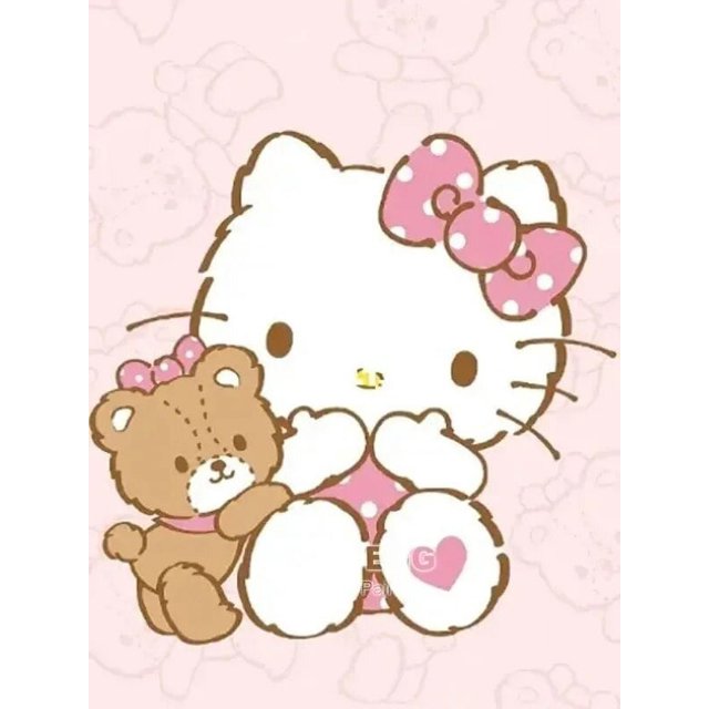 Sanrio-pintura de diamantes de dibujos animados de Hello Kitty, Bob Esponja, todo bordado de diamantes, Disney Pooh, punto de cruz, Anime, decoración del hogar, regalo