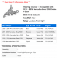 thumbnail image 2 of Steering Knuckle 1 - Compatible with 2010 - 2016 Mercedes-Benz E350 Sedan 4-Door - Autopart Premium, 2 of 2