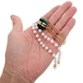 thumbnail image 2 of RUNROTOO Cordon pour Lunettes Chaîne en Forme de Cœur Métal Vert Foncé Lot de 1 Design Anti-Perte pour Femmes, 2 of 7