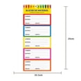 thumbnail image 3 of Etiquetas para Materias Dipak Multicolor 10 Piezas, 3 of 3