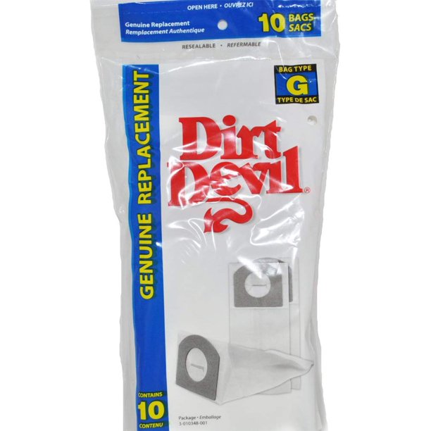 Dirt Devil Type G Vacuum 10 Bags