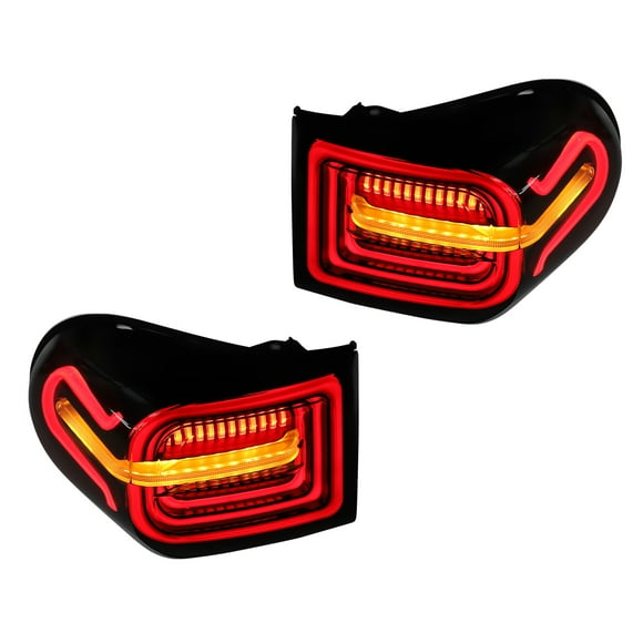 Unique Bargains 1 Pair OLED Tail Lights Assembly Sequential Turn Signals For Toyota FJ Cruiser 2007-2014