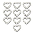 thumbnail image 1 of 10 piezas de anillos de resorte de metal redondos con cierres a presión para correas de bolsos y llaveros plata, 1 of 8