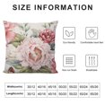 thumbnail image 5 of COMIO Pink Peony Floral Throw Pillow Covers Spring Decorative Couch Pillow Case Outdoor Farmhouse Sofa Cushion Cover Decor for Bed Living Room, 5 of 5