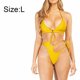thumbnail image 2 of Bikini sexy con estampado de leopardo, traje de baño de una pieza para mujer, 2 of 6