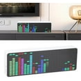thumbnail image 3 of RGB LED Music Spectrum Display, Voice Sensor Pickup Analyzer with Alarm Clock, 384 LEDs 20 Dynamic 7 Colors, for Home Party Gaming, USB 5V, 3 of 8