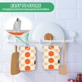 thumbnail image 4 of Yayeee Pot Holders Kitchen Heat Resistant with Pocket 7"x9.8" Cotton Oven Cooking Hot Pads, Orange Geometric Circles, 4 of 7