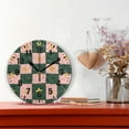 thumbnail image 2 of Yayeee 10" Wall Clock Battery Operated Quartz Round Silent Non-Ticking Home Decor, Pink Abstract, 2 of 6