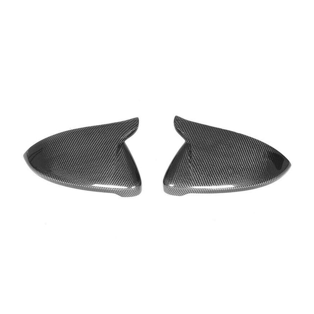 FLhrweasw 2 pegatinas para tapa espejo retrovisor lateral para Golf 2014-2019 (fibra carbono)