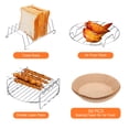 thumbnail image 7 of Air Fryer Accessories Set Of 13 Airfryer Accessory with 50pcs Air Fryer Square Paper Liners Oven Cake Pan Pizza Pan Air Silicon Pot Pad, 7 of 7