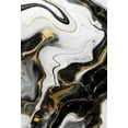 thumbnail image 2 of Luxury Black White Gold Marble Swirl Modern Abstract Rug Suitable For Living Room Bedroom Dining Room Fluffy Rug Beautiful Guest Room Office Meeting Room Rug 1x2ft, 2 of 6