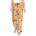 thumbnail image 1 of Fotbe Autumn Maple Leaves Pantalones de Pijama para Mujer, Pantalones de Dormir, Pantalones Pj con Cordón y Bolsillos-X-Large, 1 of 6